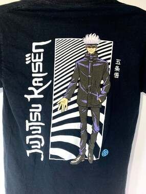 jujutsu kaisen manga black t-shirt small adult see photos